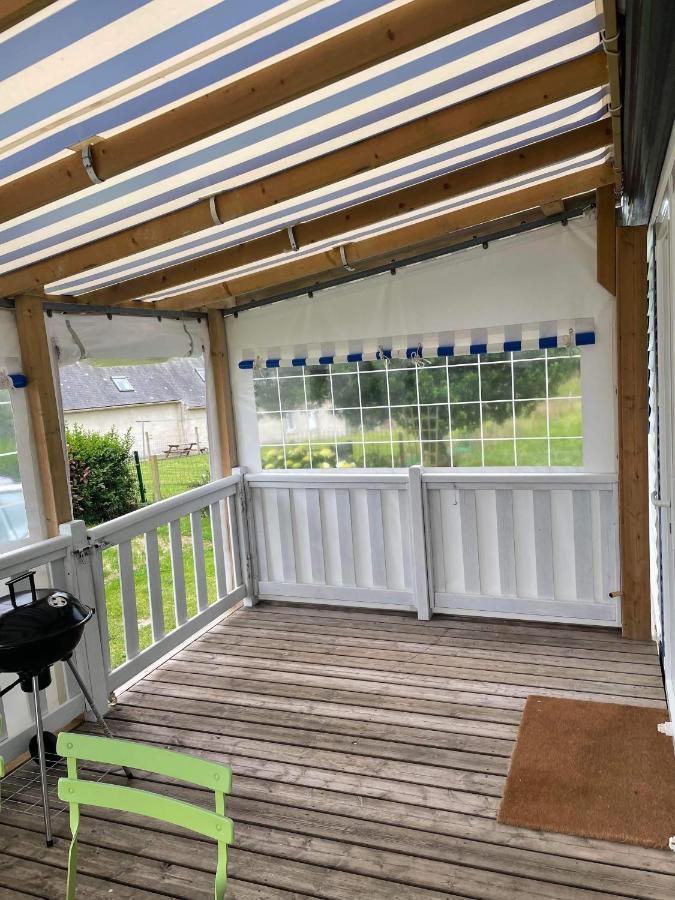 Mobil-Home 4/6 Personnes , Terrasse Couverte ,Piscine Chauffee . Biville-sur-Mer Dış mekan fotoğraf